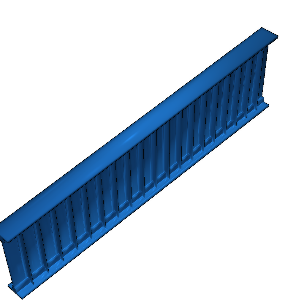 Сегмент корня горизонтального стабилизатора (1/4 полуразмер)