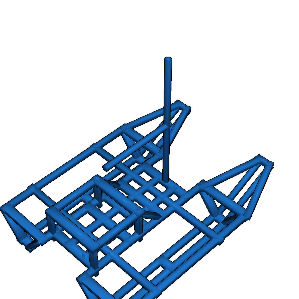 Скелет катамарана