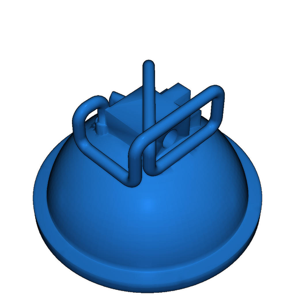 3D модель гранаты с эффектом удара