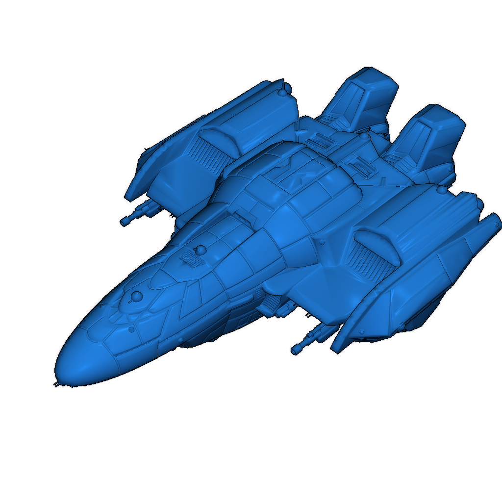 Модель космического корабля Interdictor Pocket Warship