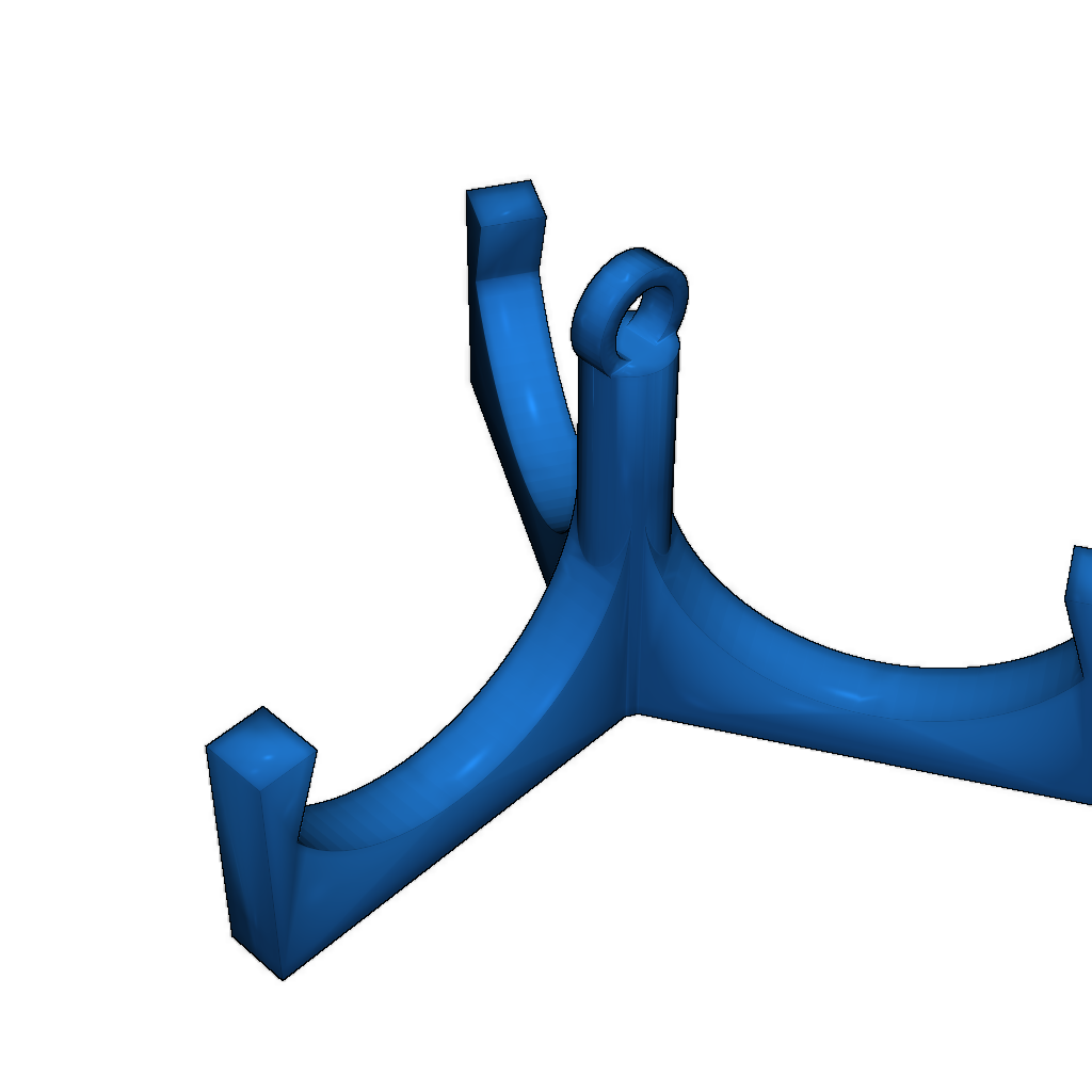 Крючок в форме восьминога с тремя шипами