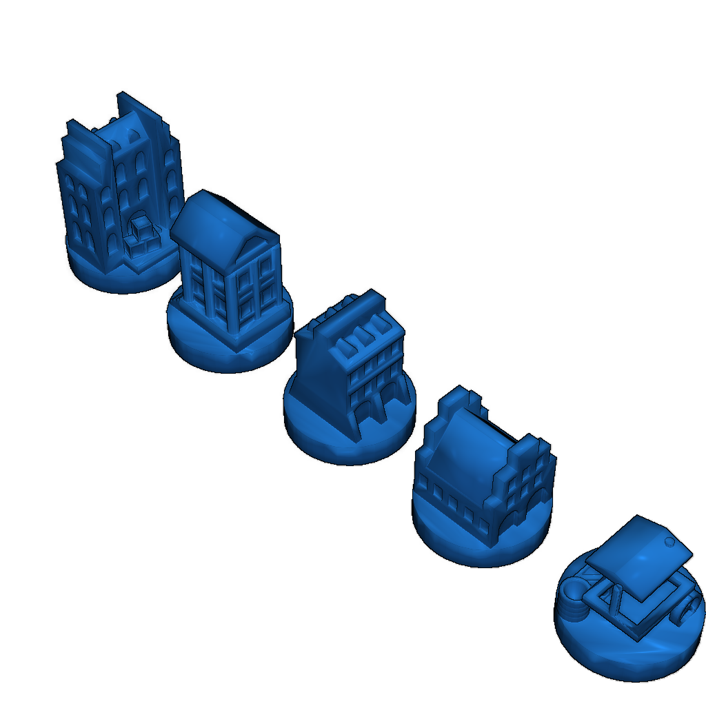 Catan - Городские улучшения - Торговля - Желтый