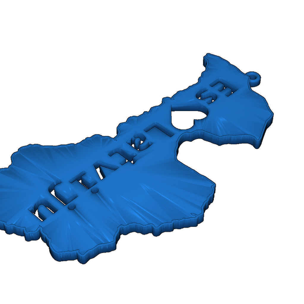 Форма для печенья и брелок 'Я люблю Латвию'
