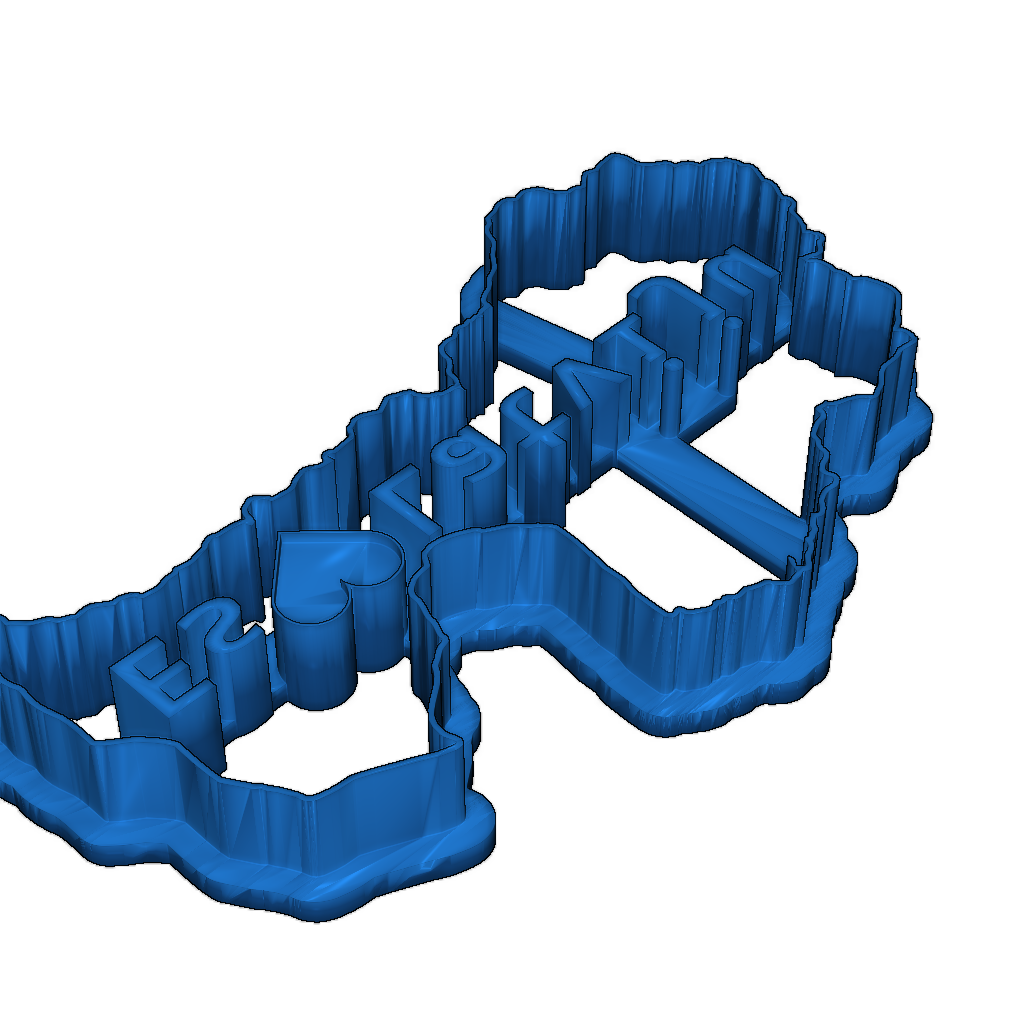 Форма для печенья и брелок 'Я люблю Латвию'