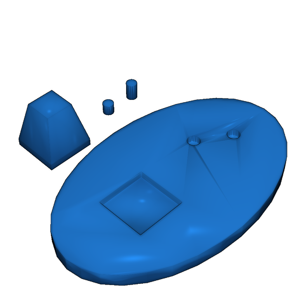 Модульная рождественская елка в мультяшном стиле