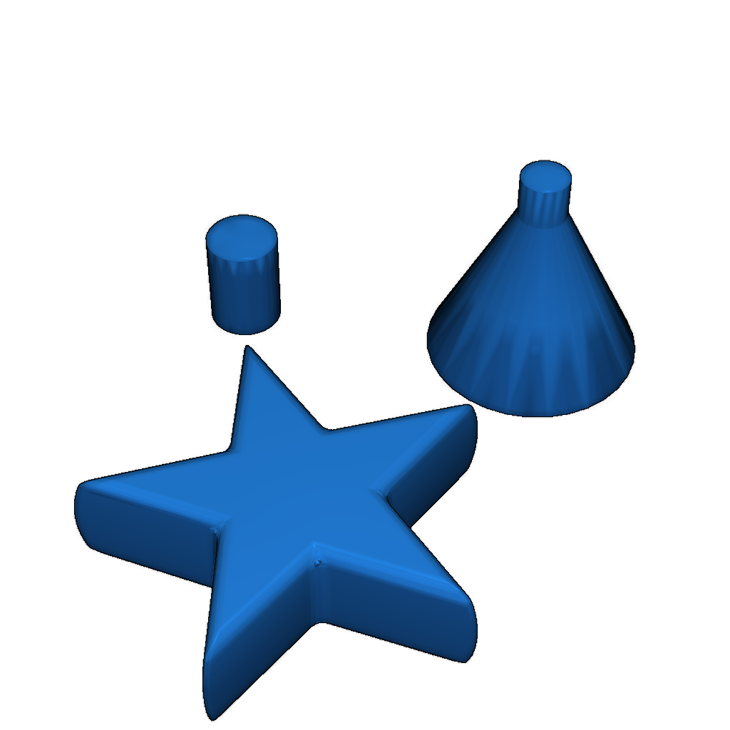 Модульная рождественская елка в мультяшном стиле