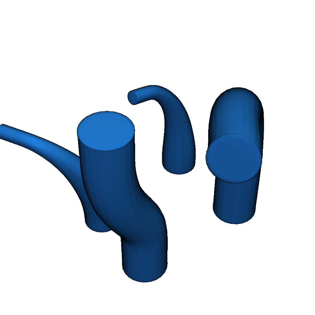 Модульная рождественская елка в мультяшном стиле