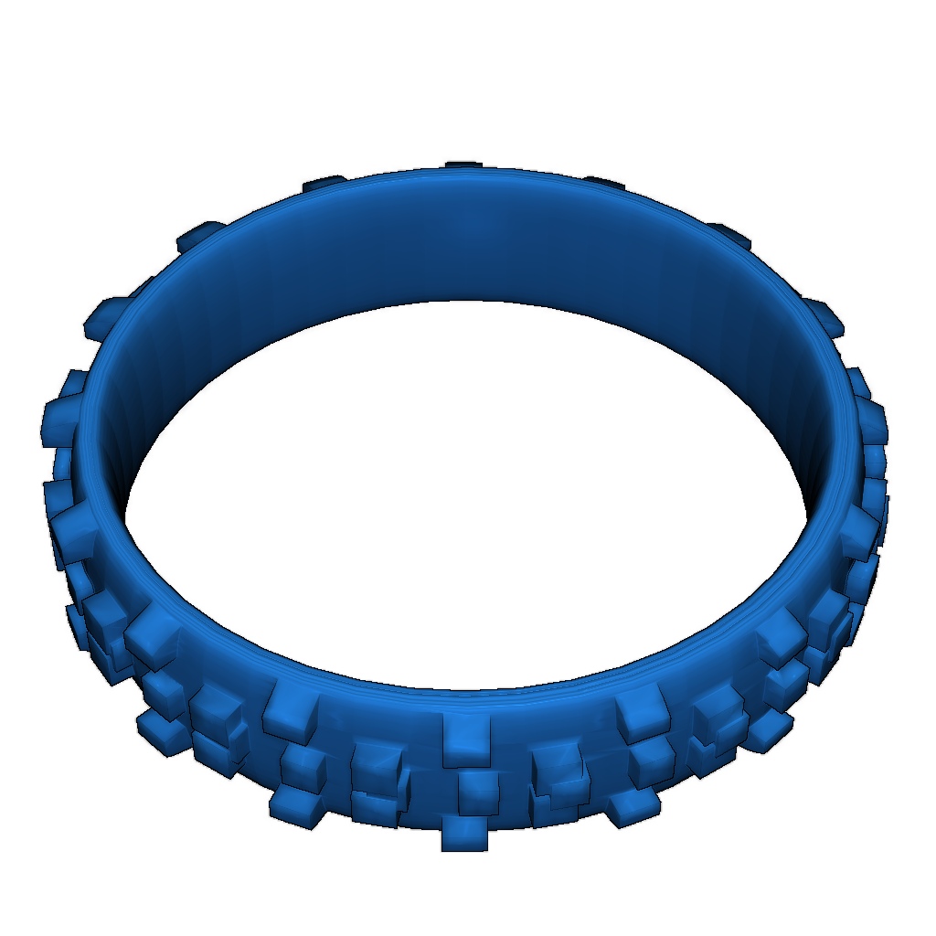 Кольцо в виде шины для мотокросса