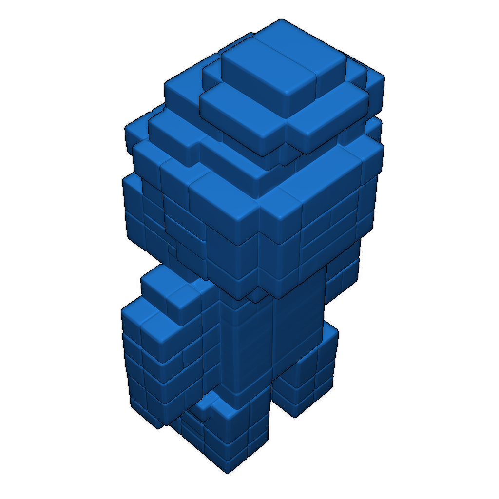 Воксельный Дед Мороз