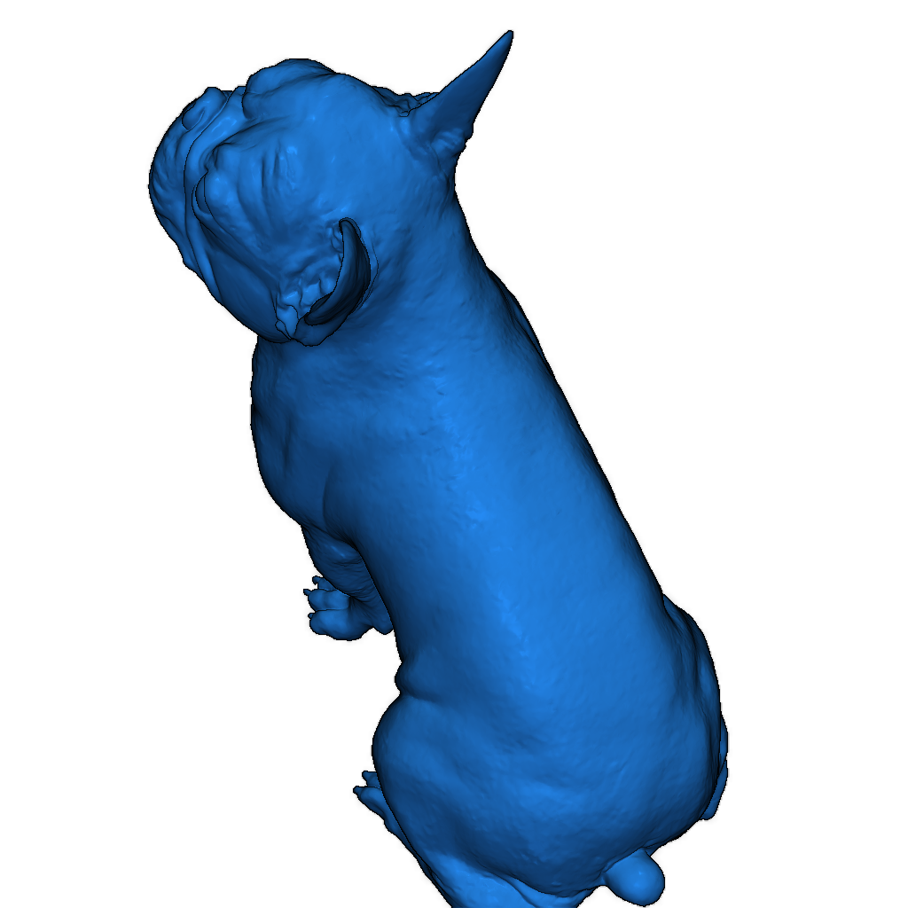 Сидящий французский бульдог