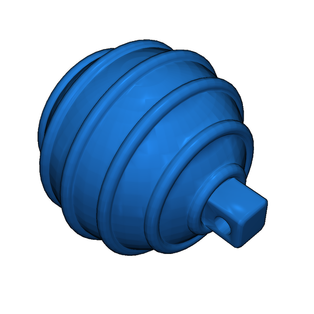 Простая рождественская шарик №1