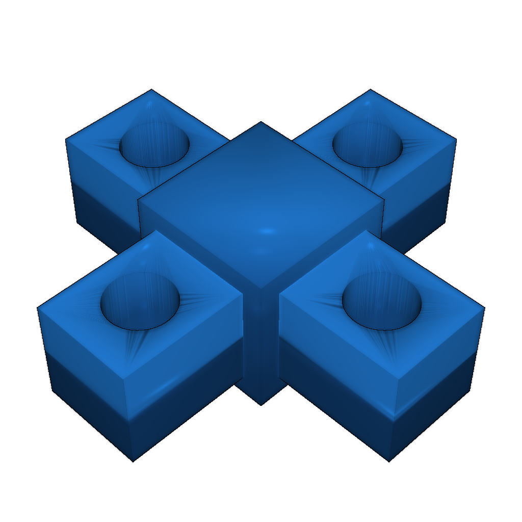 Модульный набор для строительства прямоугольных конструкций