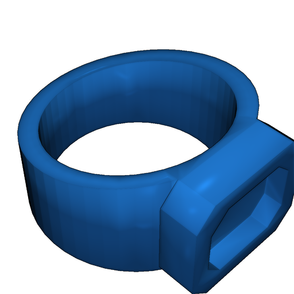 Кольцо с креплением для камня