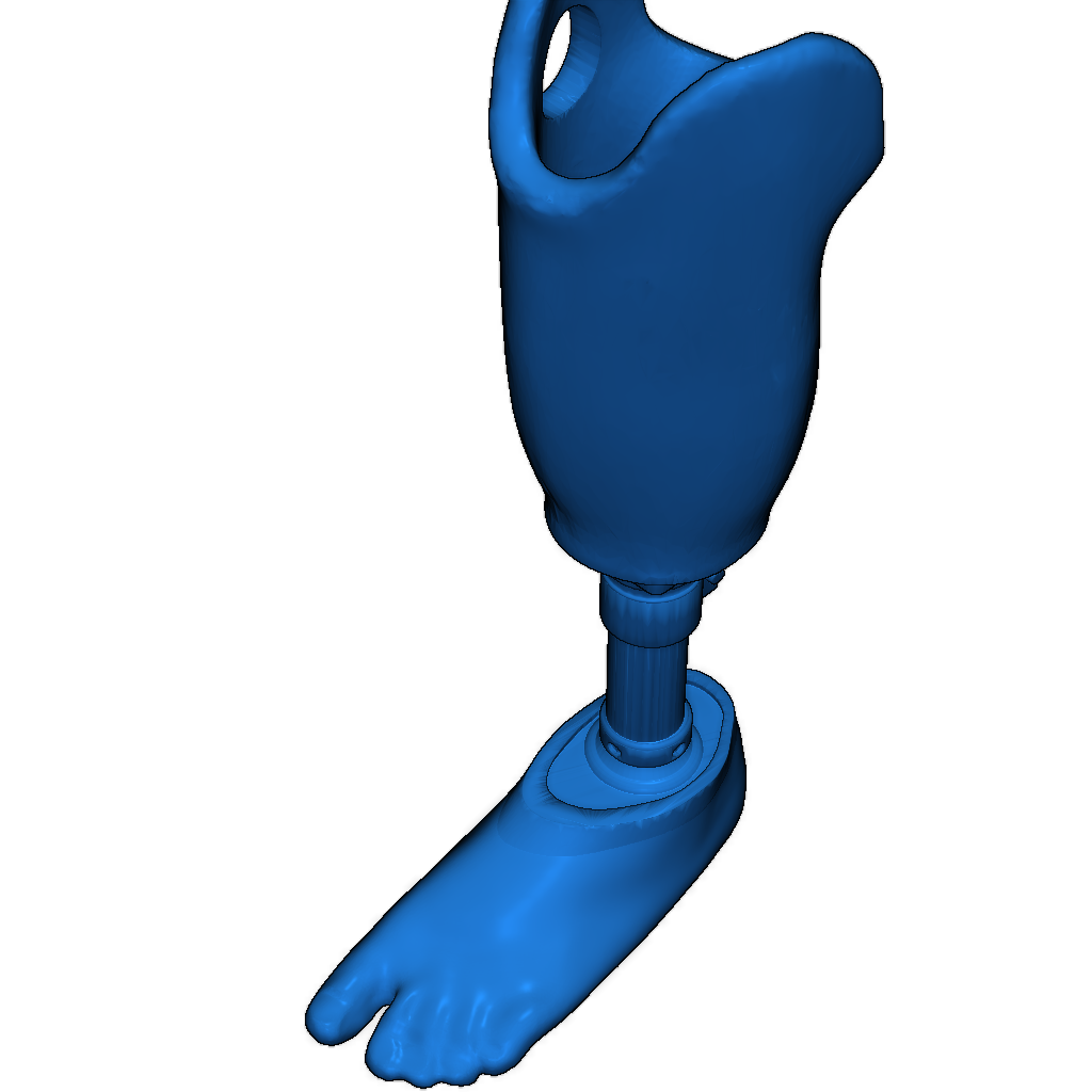 Мини-протез ноги для ключниц и декора