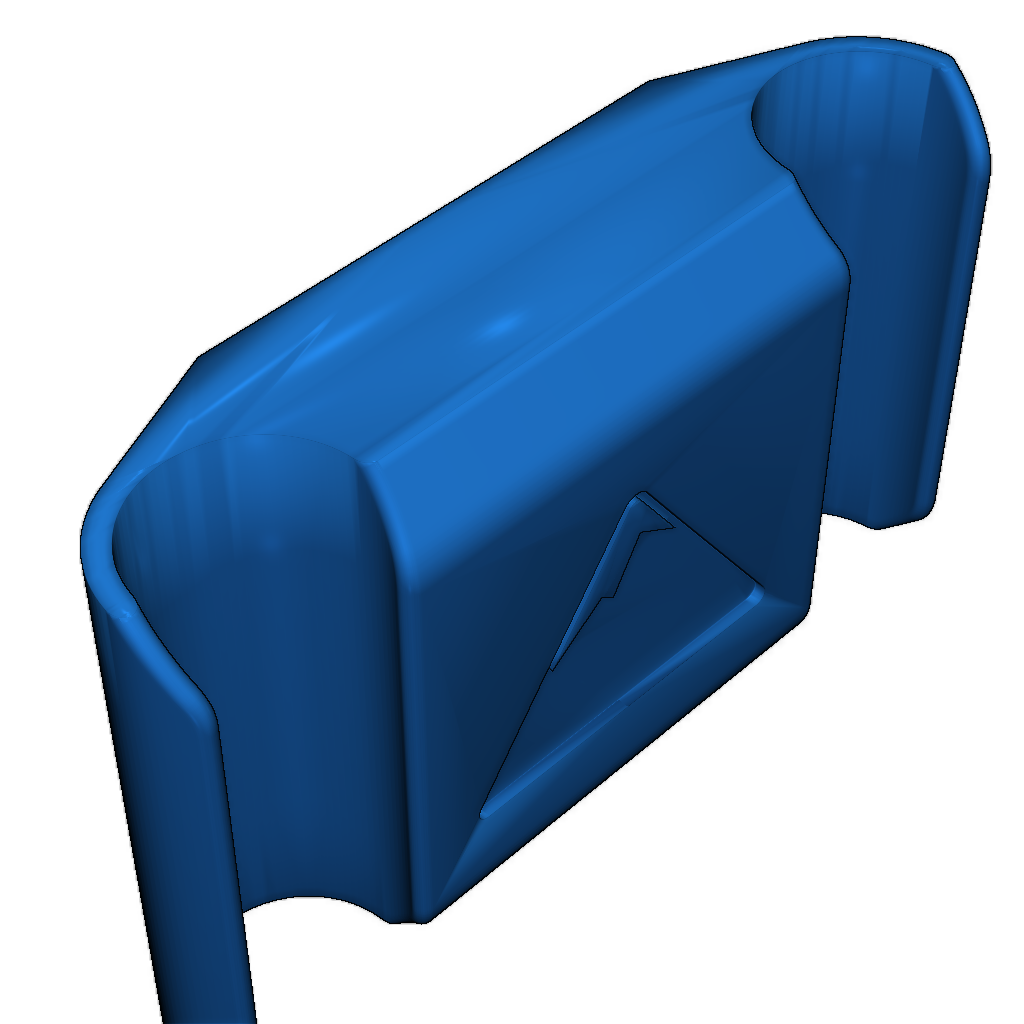 Клипса для крепления лыжных палок