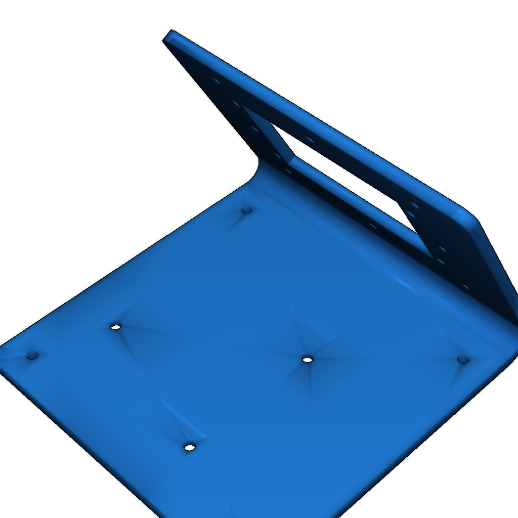 Угловой держатель для дисплея Nextion NX3224T024 и платы Nucleo-64