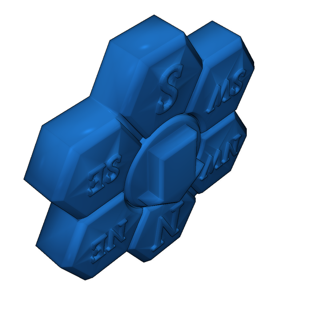 Индикатор направления ветра для игр на гексах