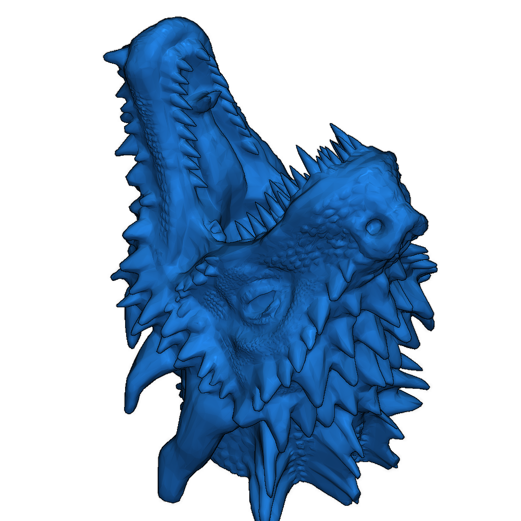 Голова существа для крепления на стену