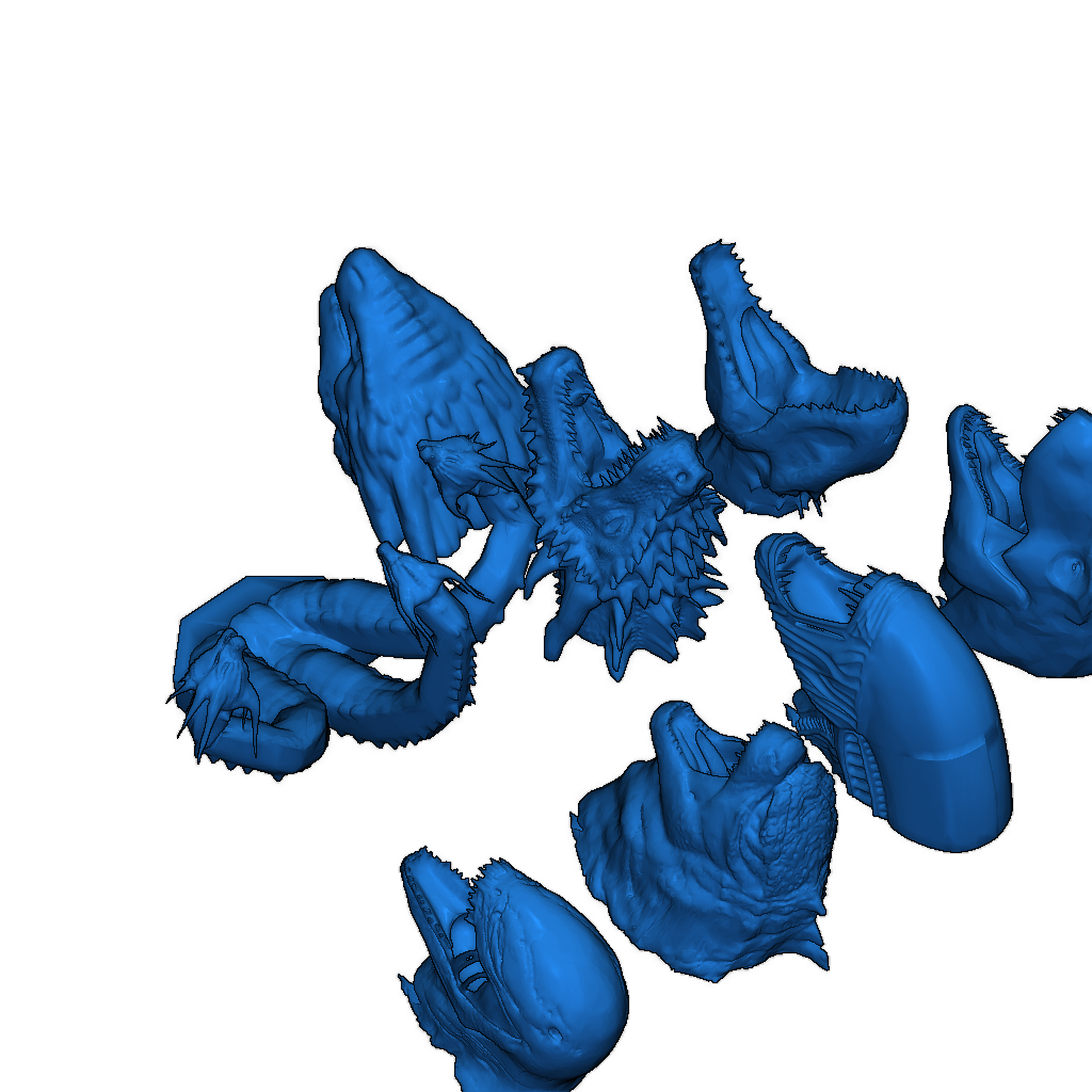 Голова существа для крепления на стену