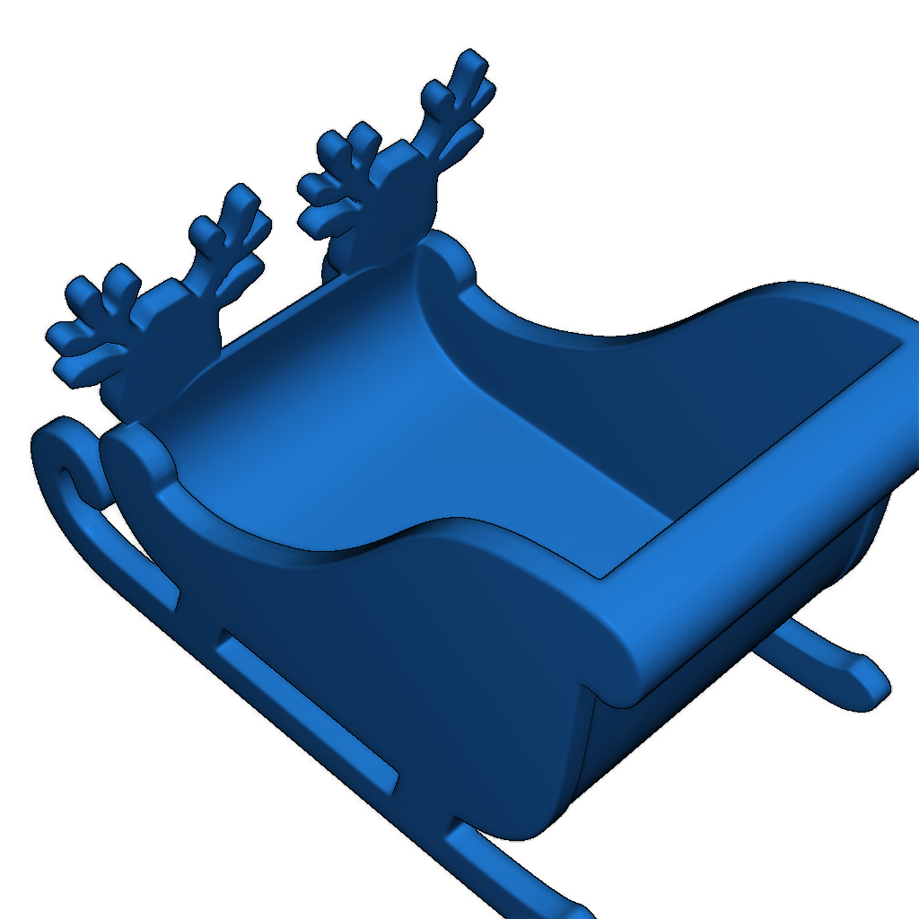 Контейнер в форме саней Санты