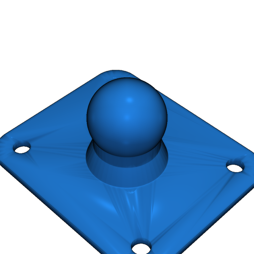 Адаптер AMPS для 17мм шарового крепления телефона