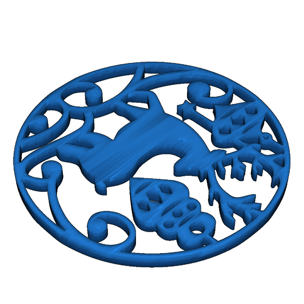 Рождественский подвес с кольцом и без