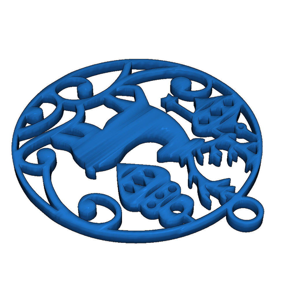 Рождественский подвес с кольцом и без