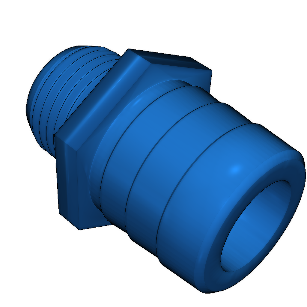 Переходник 1/2" BSP на 25mm Barb