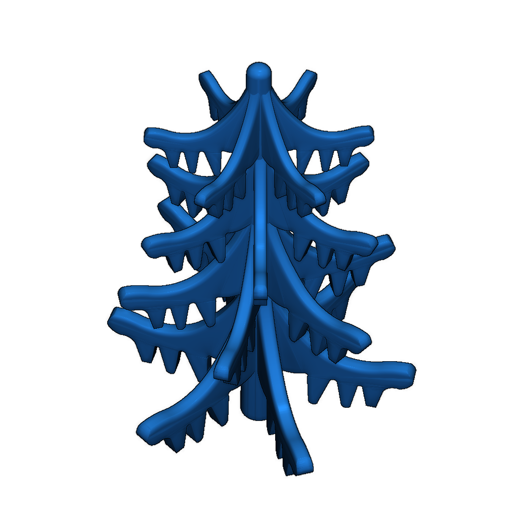 Упрощённая модель ели