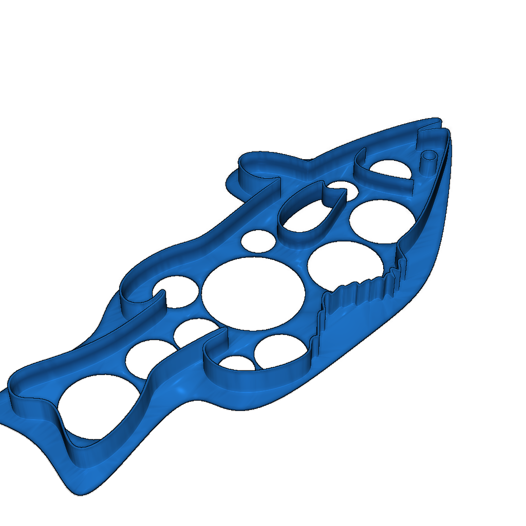Форма для печенья в виде окуня