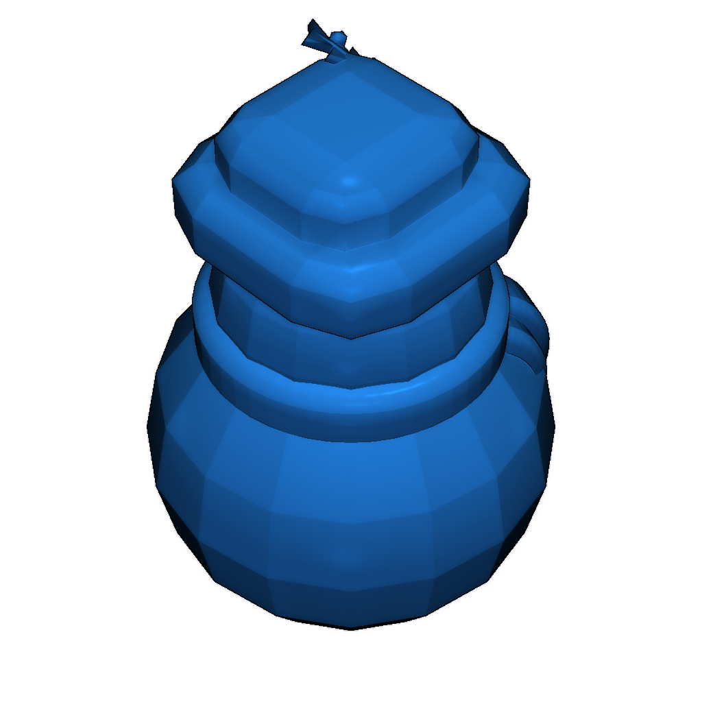 Низкополигональный снеговик