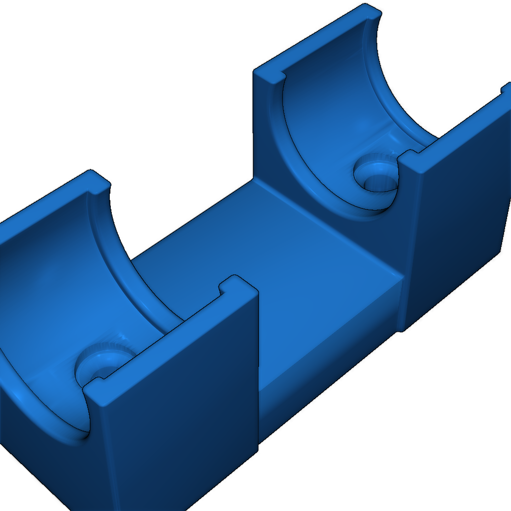 Держатель для соединителей Duotight 8mm с черными соединениями
