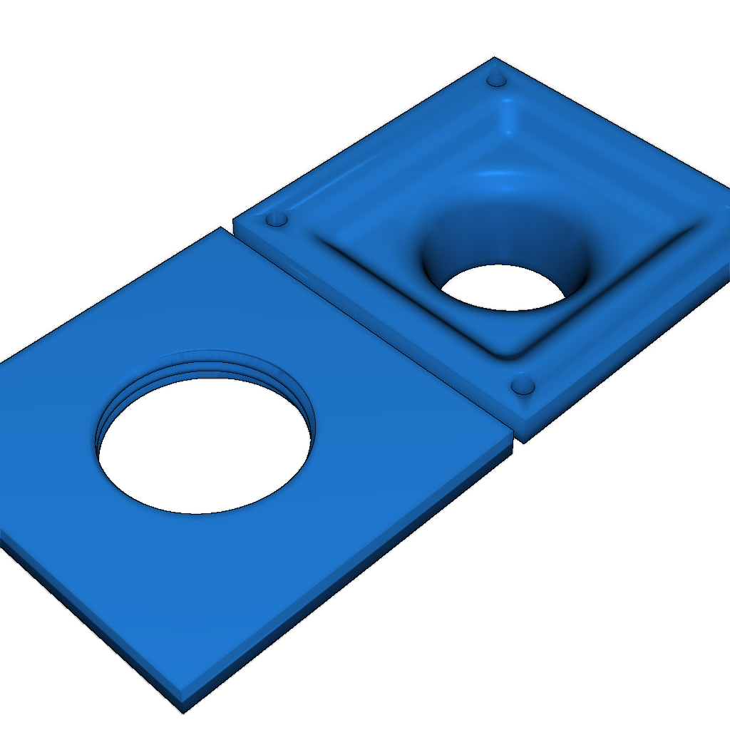 Крепление вентиляции 75мм для корпуса 3D-принтера