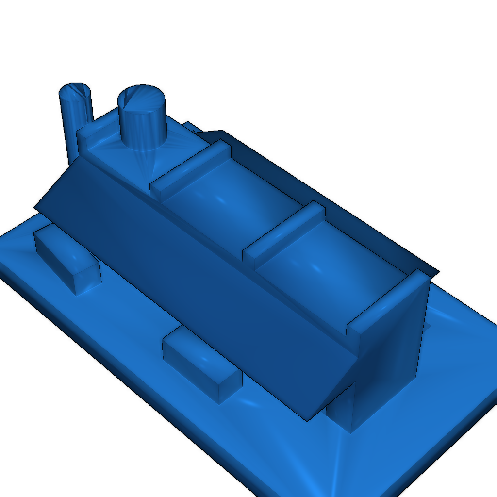 Здания Frostpunk LowPoly