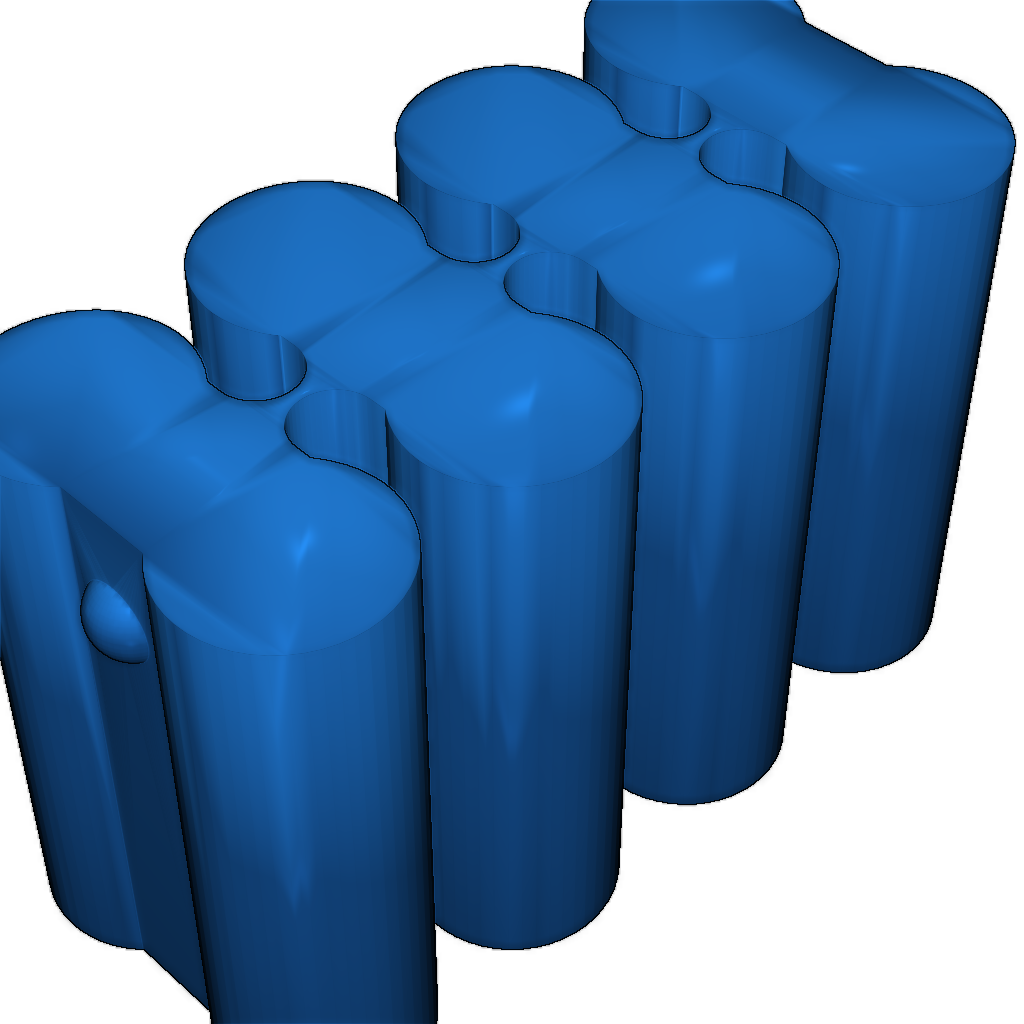 Параметризованный цилиндрический контейнер и крышка