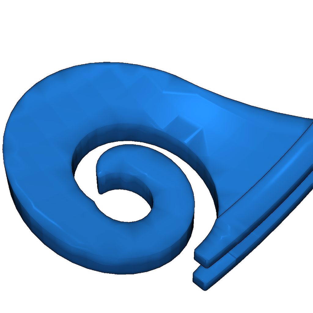 Спиральная чаша для пряжи в двух частях