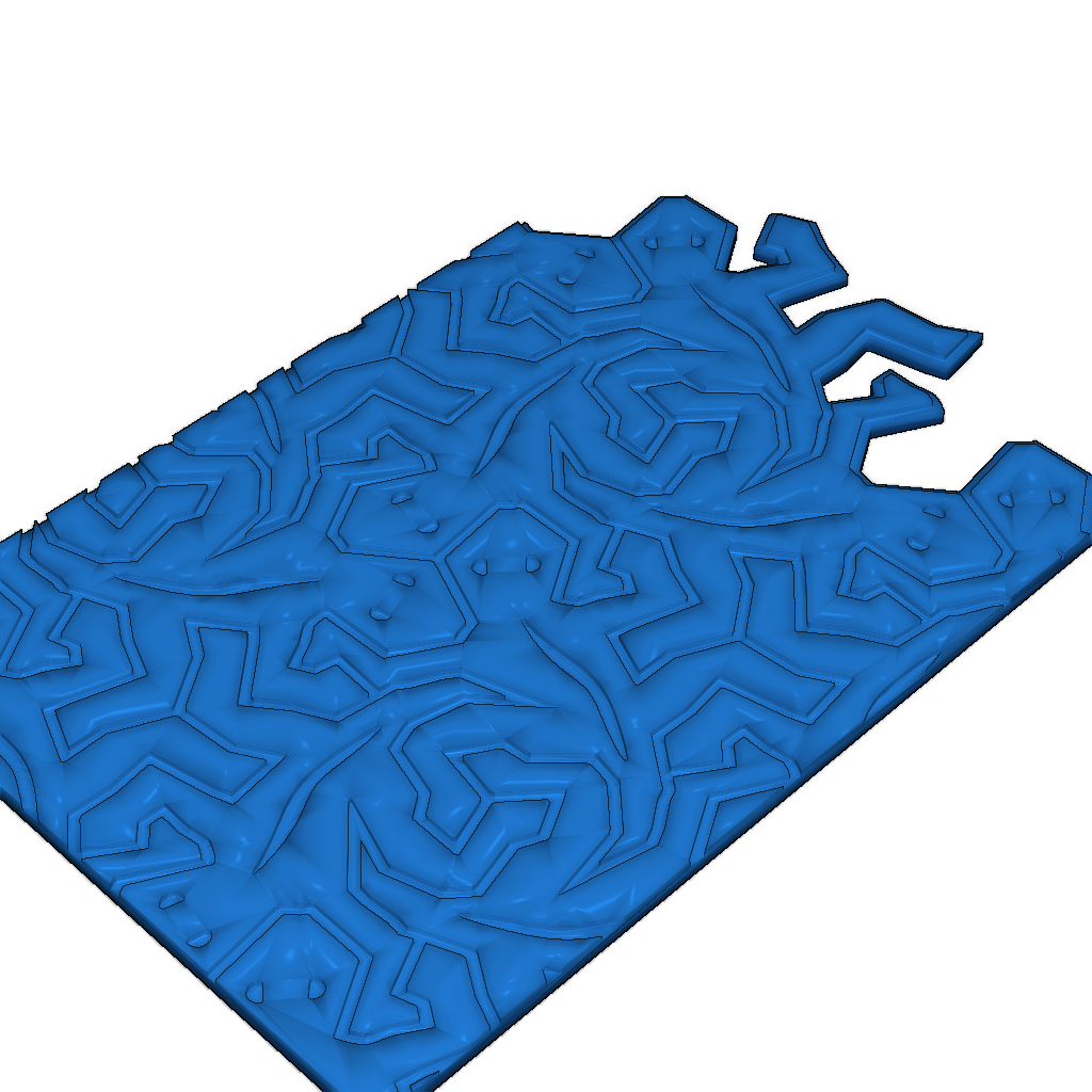 Боковой элемент Unibody с мозаичными плитками