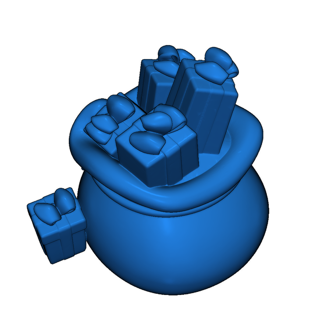 Сумка для подарков на Рождество