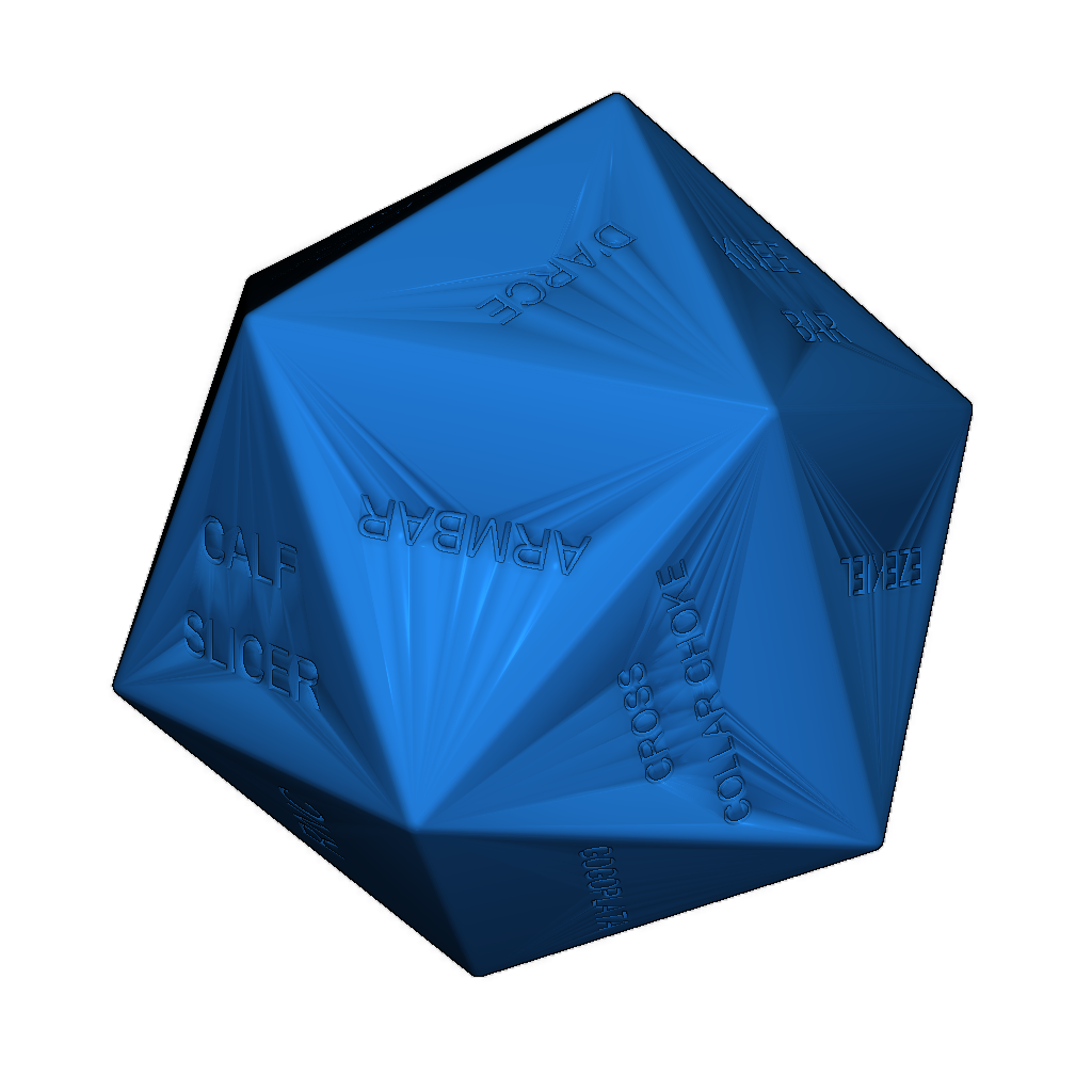 d20 Кубик для джиу-джитсу