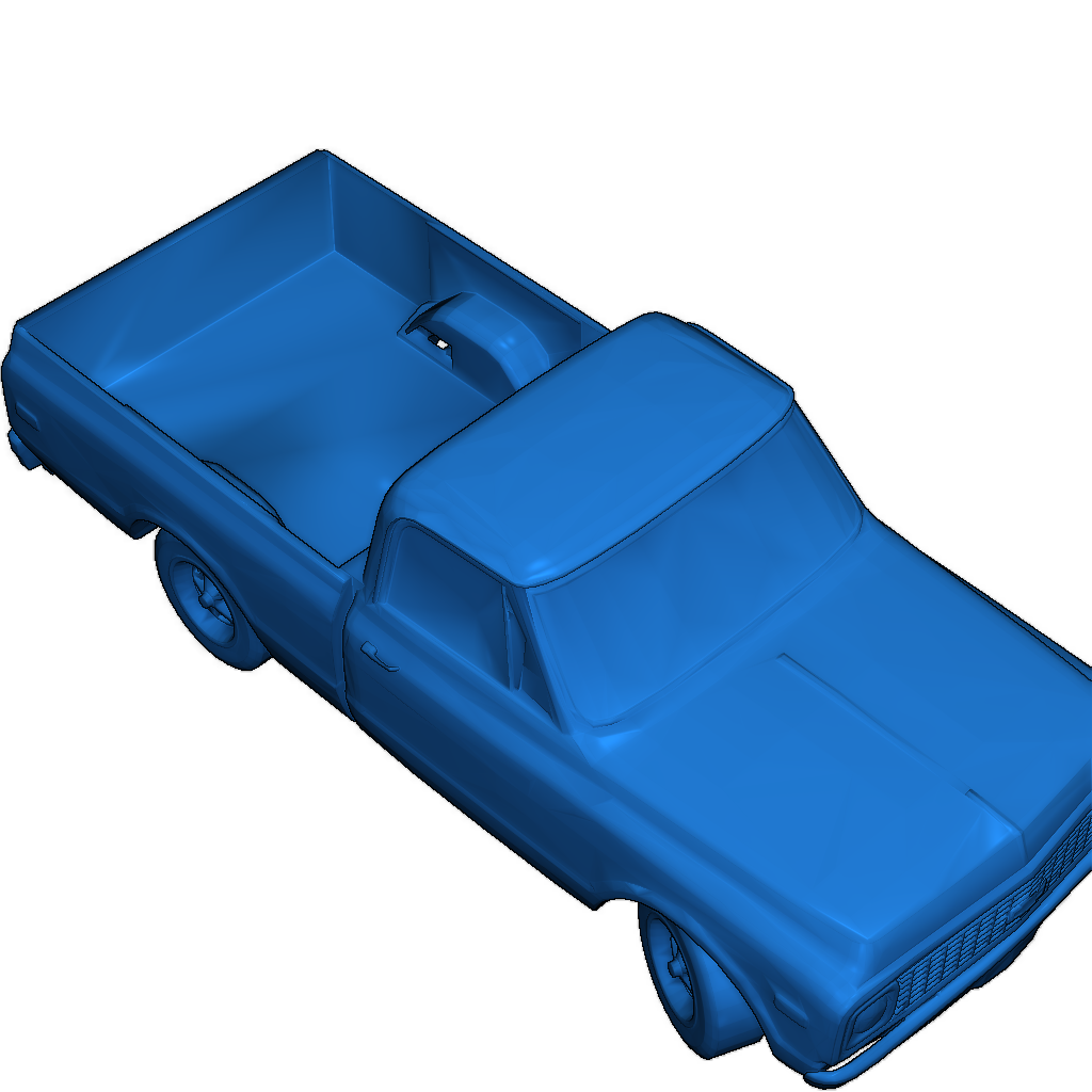 1972 Chevy C10 короткая пикап-модель