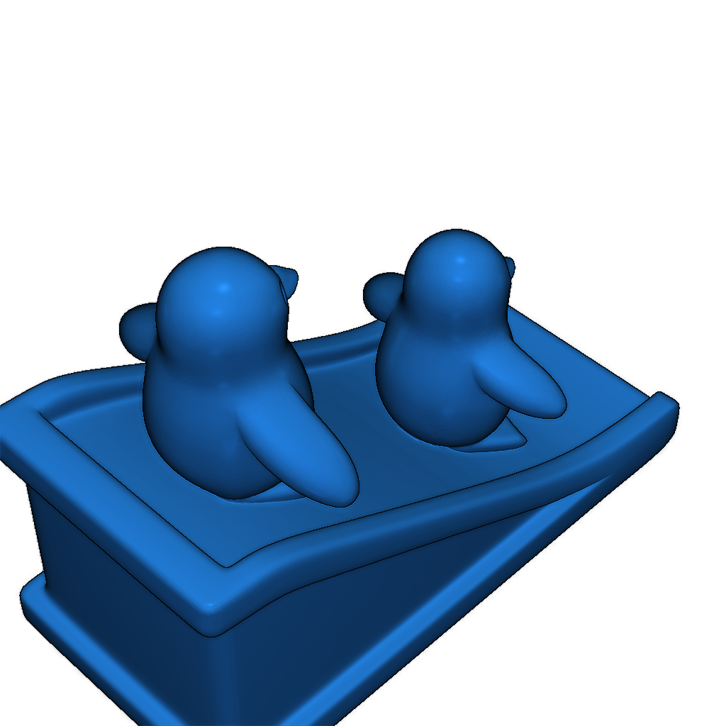 3D модель пингвинов