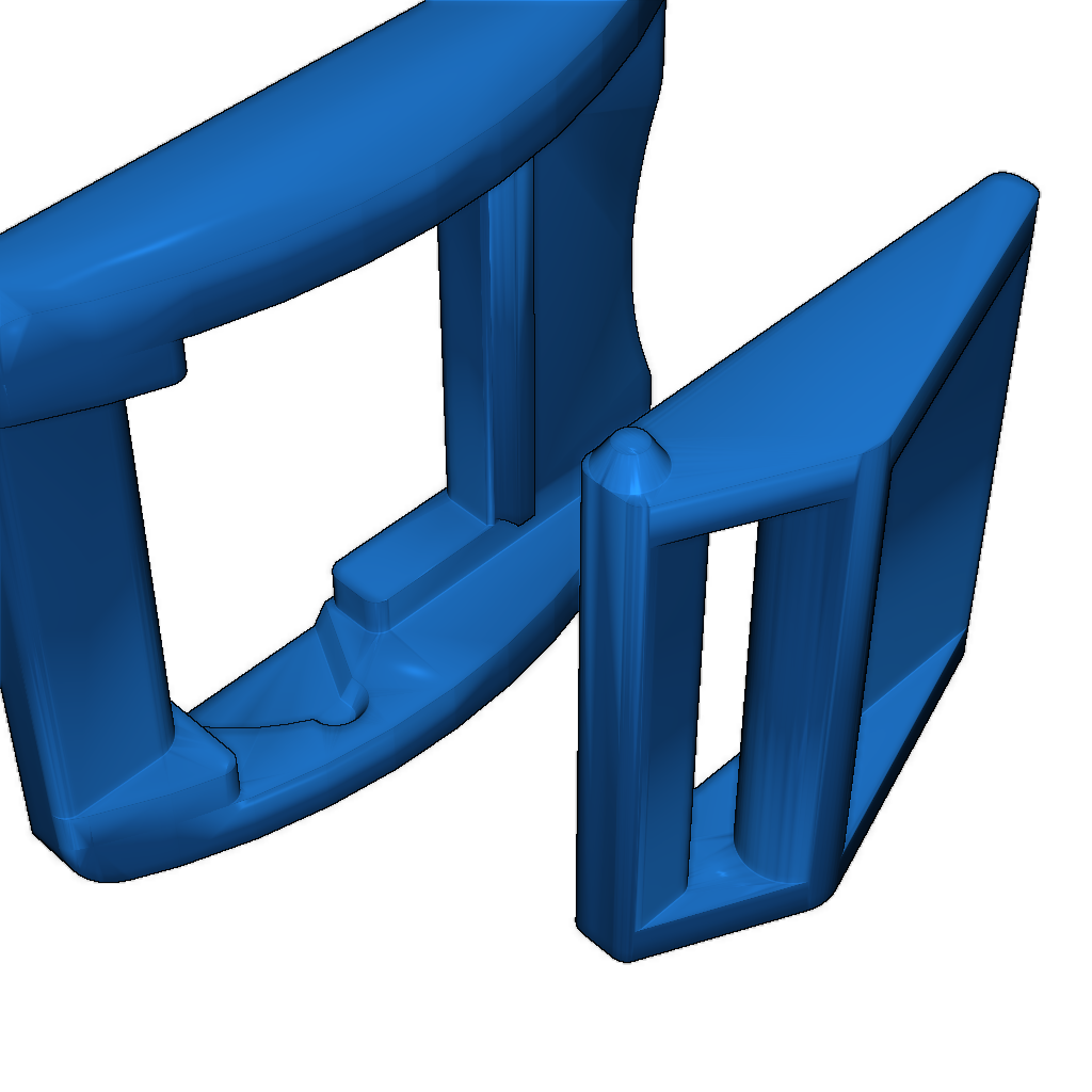 Двухкомпонентная пряжка для ремня