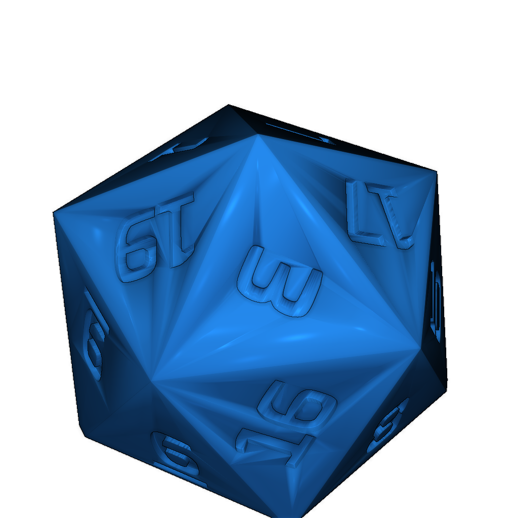 Контейнер в форме D20 с винтовой крышкой