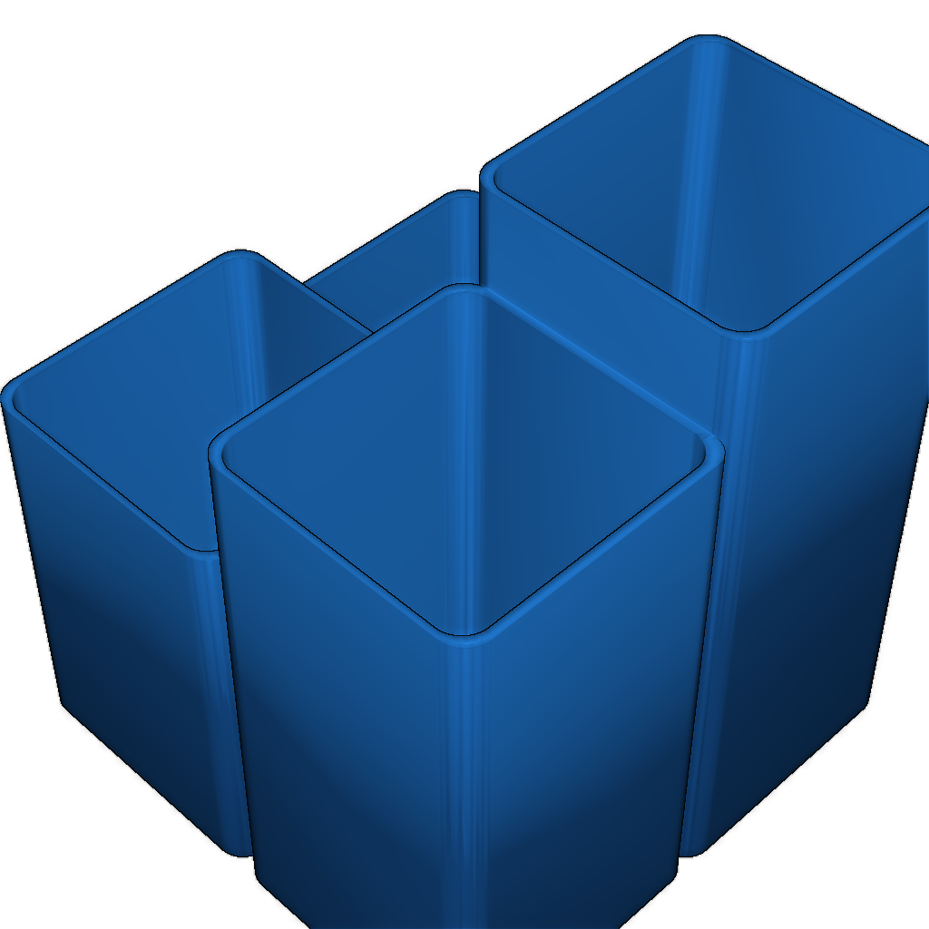 Пенал для карандашей с 4 отделениями