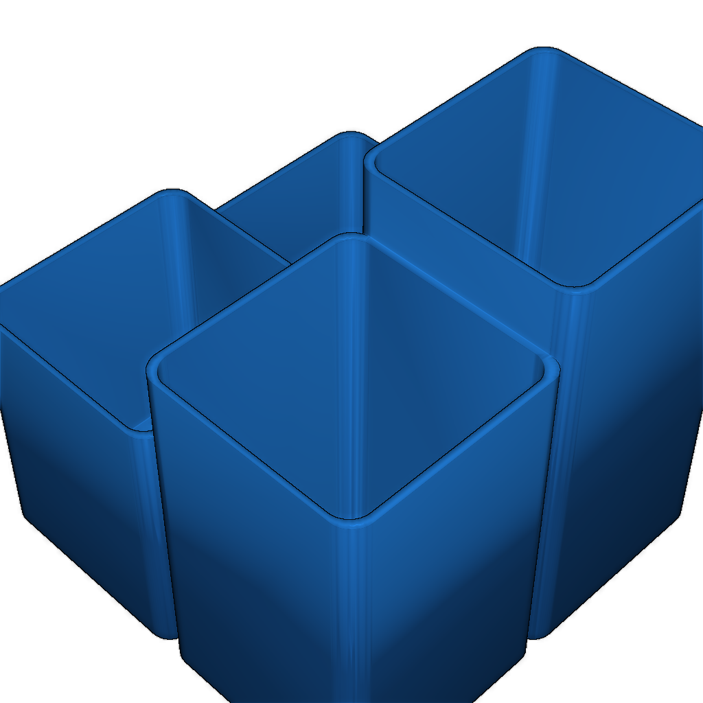 Пенал для карандашей с 4 отделениями