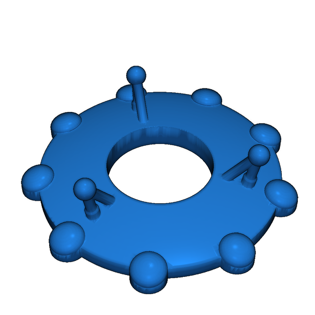 Спортивная модель летающей тарелки (двухцветная версия)