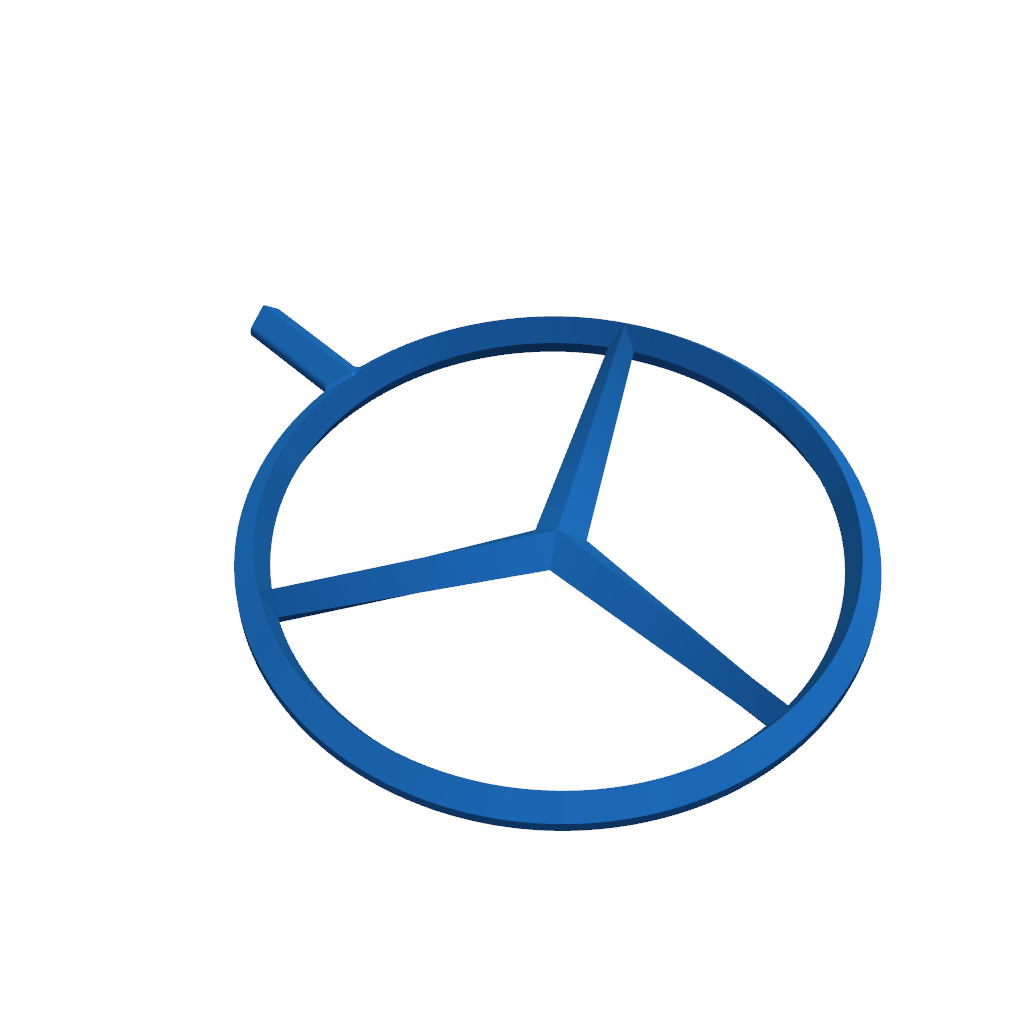 Знак Mercedes Benz вертикальный