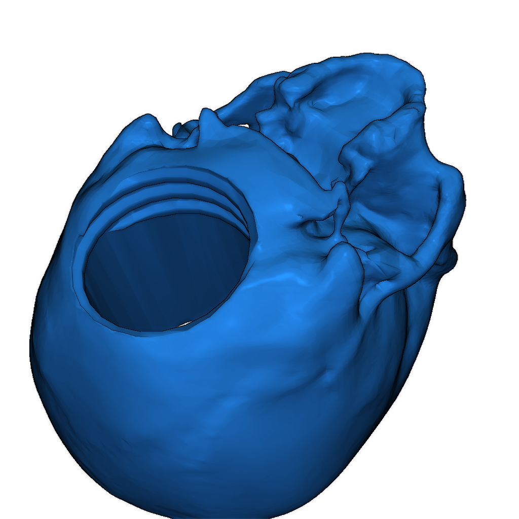 Скульптурная копилка в форме черепа