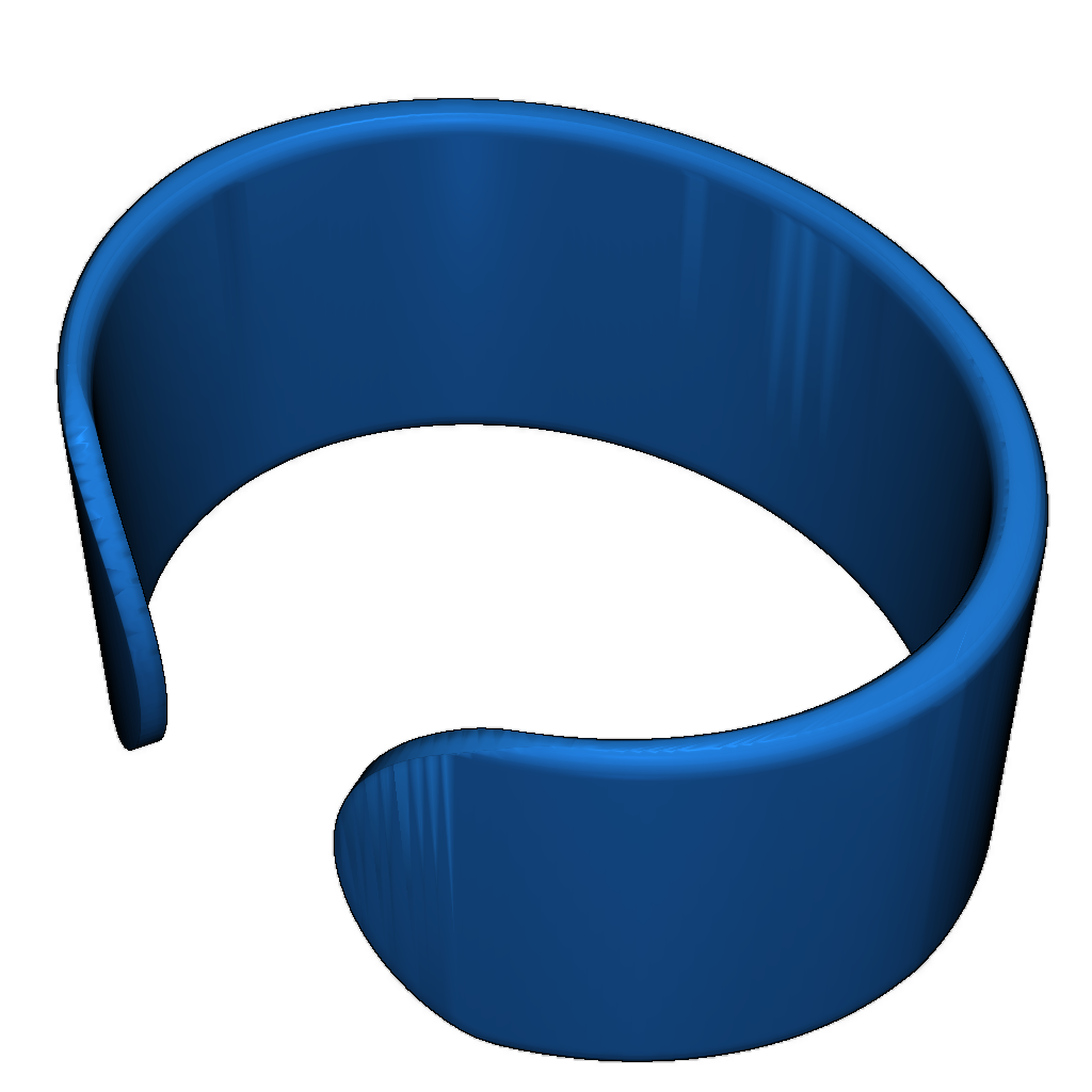 Открытый браслет с асимметричным дизайном