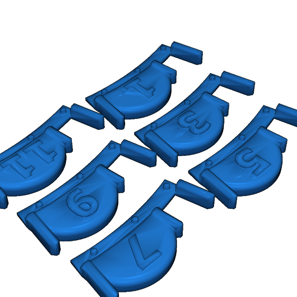 Часы с механизмом и номерами